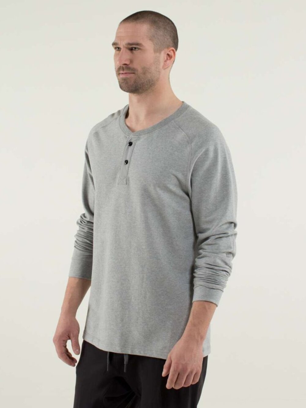 Lululemon Men's All Town Henley - Grey